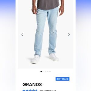 Mugsy Grands stretchy men’s jeans - light wash 33x34